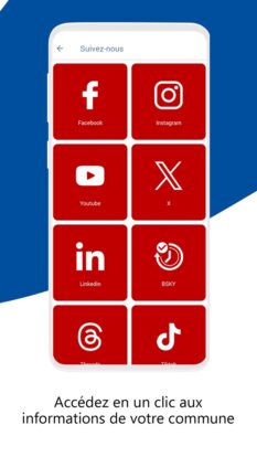 APPLI mobile Corbeil-Essonnes Réseaux sociaux