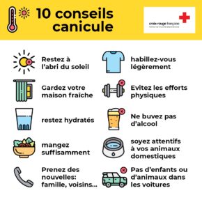 Croix rouge conseils canicule