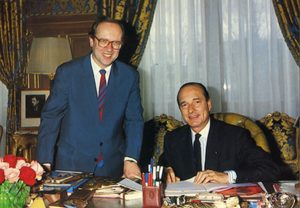 Jacques Chirac et Jean-Pierre Bechter