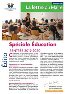 Lettre du Maire scolaire 2019-2020